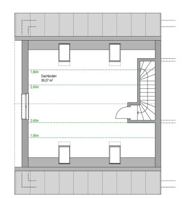 Besondere Gelegenheit! Doppelhaushälfte in Dornbirn - Grundriss Dachgeschoss